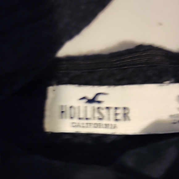 Hollister Black Ribbed Bustier Crop Tank Top - Picture 2 of 8